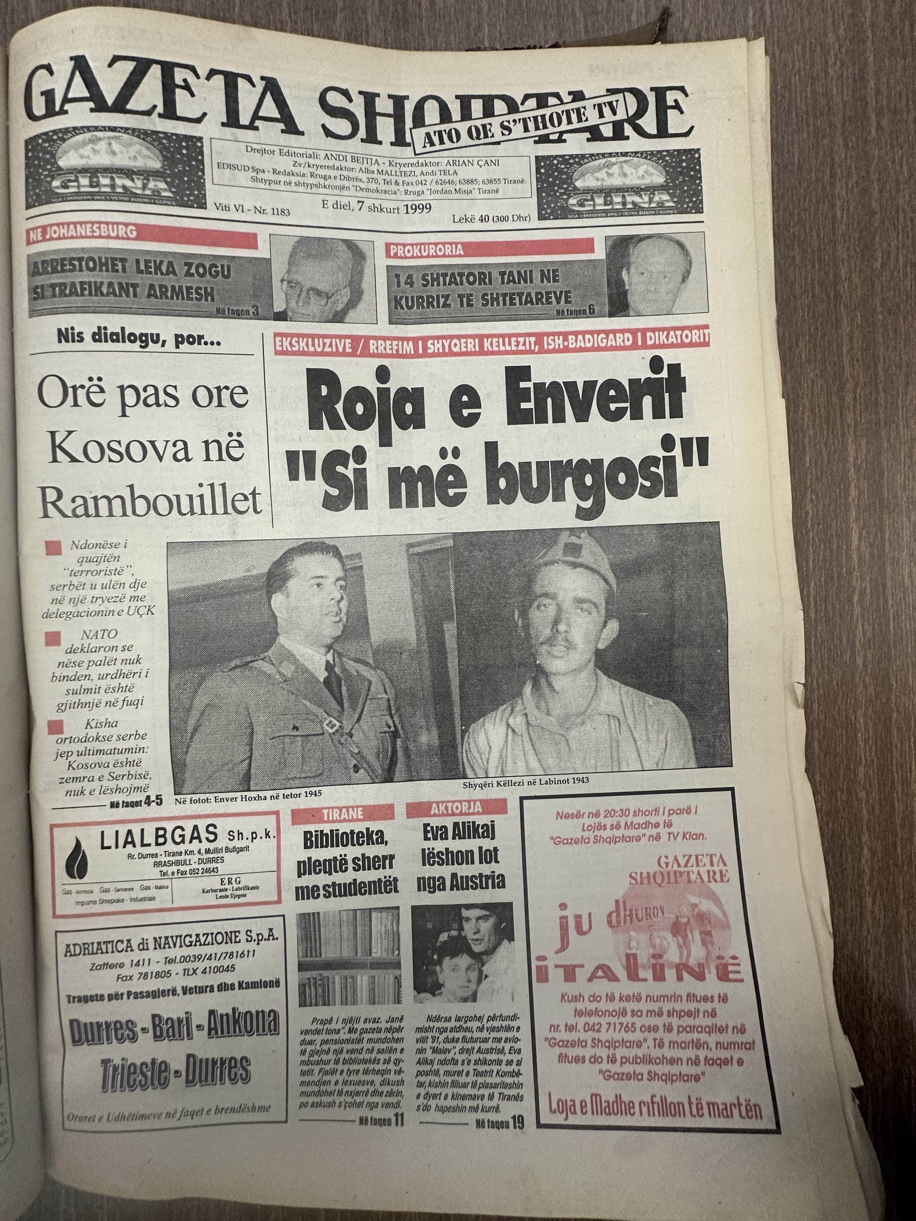 Gazeta Shqiptare 1999-02-07